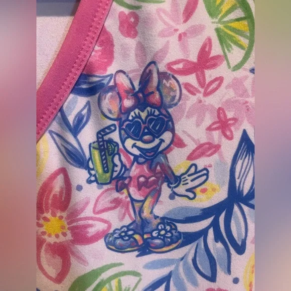 NEW Disney Mickey Minnie Donald Daisy Ruffle Dress Lilly Pullitzer* Sz L/XL🩷 - Picture 9 of 15